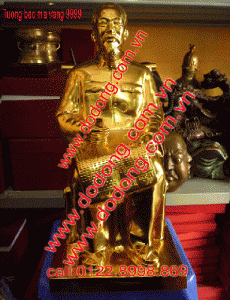 Tượng đồng Bác hồ mạ vàng các kiểu dáng – Đồ đồng mạ vàng