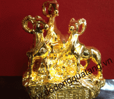 Tượng 3 con dê mạ vàng phong thủy – tượng mạ vàng