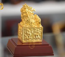 Ấn rồng mạ vàng 24k- quà tặng sếp thăng chức