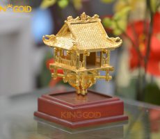 Chùa Một Cột mạ vàng 24k cao cấp- quà tặng sự kiện ý nghĩa