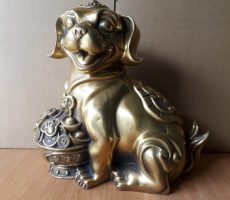 Tượng chó phong thủy bằng đồng, giá bán linh vật phong thủy bằng đồng