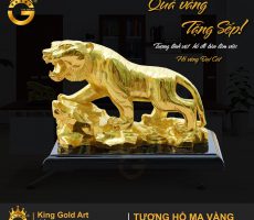 Báo giá tượng hổ vàng đại cát- quà vàng cao cấp tại Đồ đồng Việt